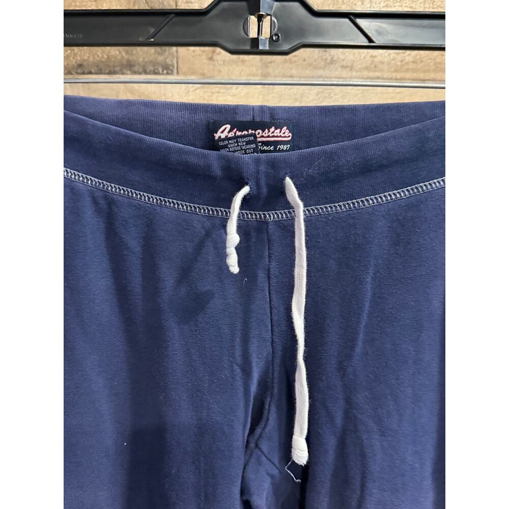 Vintage Y2K Aéropostale Navy Blue Monkey Graphic Flare Sweatpants - Size S - Picture 2 of 8